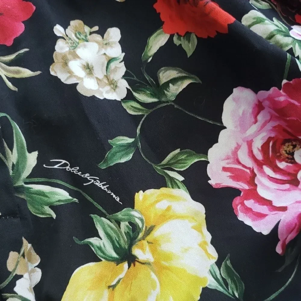 Dolce & Gabbana Floral Luxury Old Money Edgy Chic Feminine Bustier Dress Size 38 - Picture 5 of 10